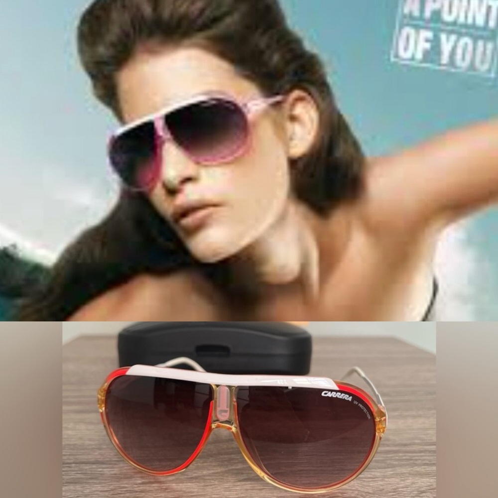 Carrera Endurance Sunglasses Aviator Pink Festival Rave 2010's Neon